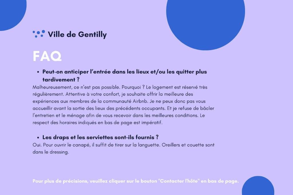 Appartement Cosy Au Calme, Proche De Paris Et Du Rer B Gentilly Luaran gambar